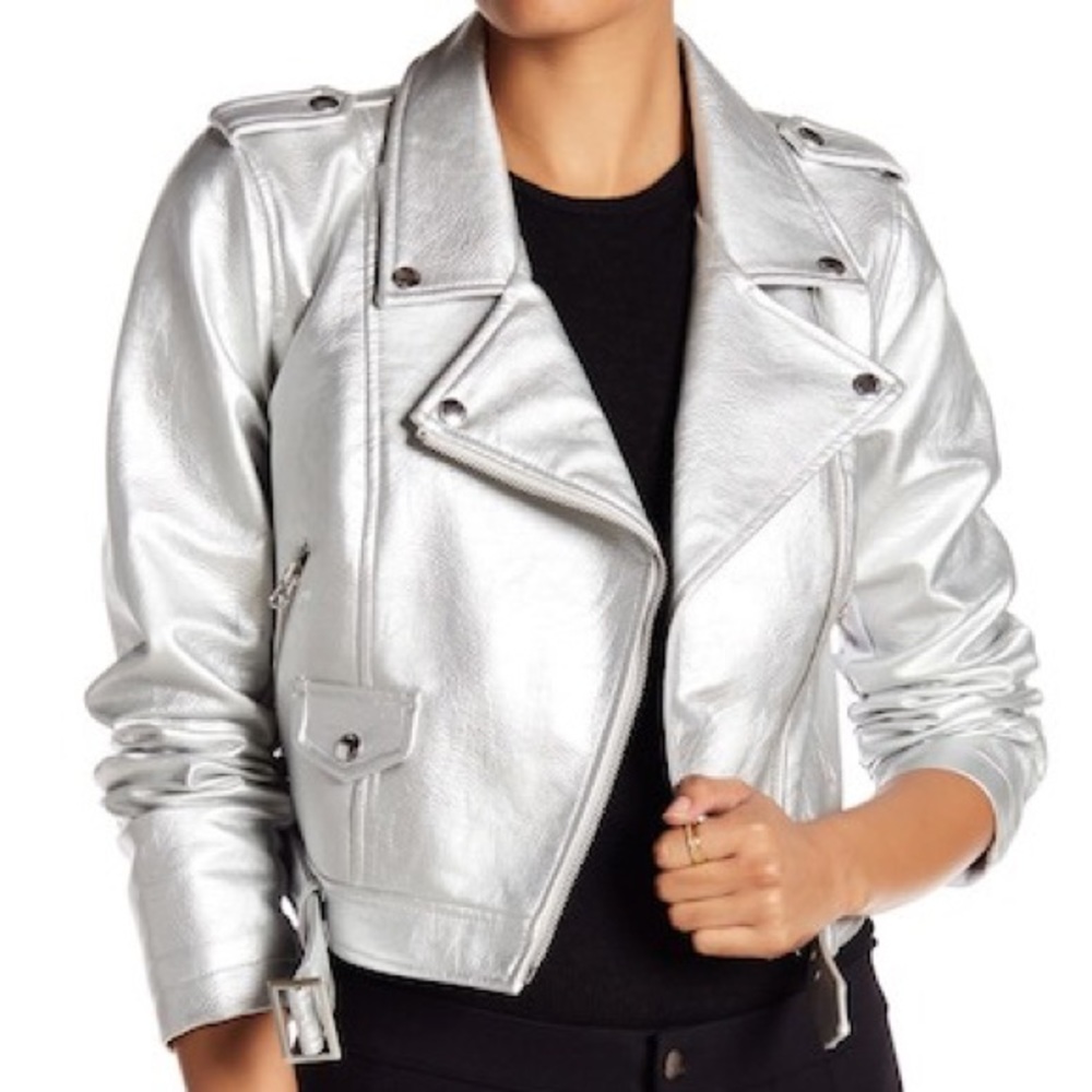 Silver Jacket With Real Pockets